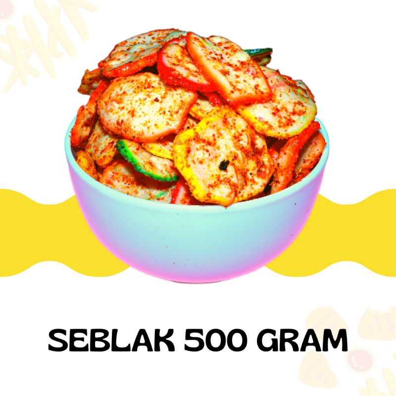 

(UK 500 GRAM) Seblak Kering Pedas Daun Jeruk / Kerupuk Bantat/Seblak Cikruh/Seblak Bantet Pedas