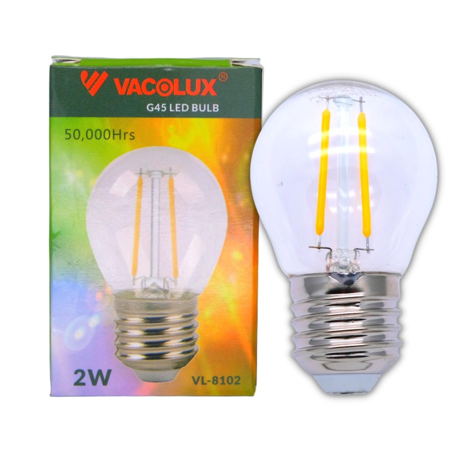 Bola Lampu Led Bulb Vacolux G45 VL-8102 2 Watt Lampu Filament 2 W