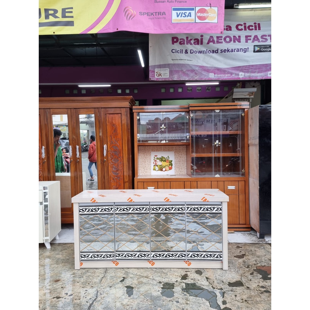 Meja tv hpl / bufer rata hpl