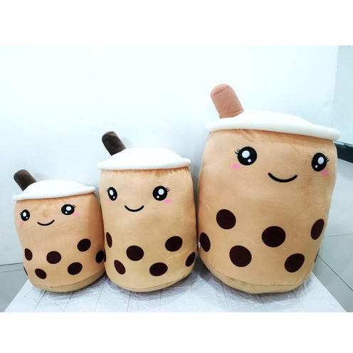 ✨COD Boneka Boba Milk Tea Jumbo 45 Cm / BONEKA BOBA JUMBO BUBBLE MILK TEA / ONEKA BOBA JUMBO MILK TH