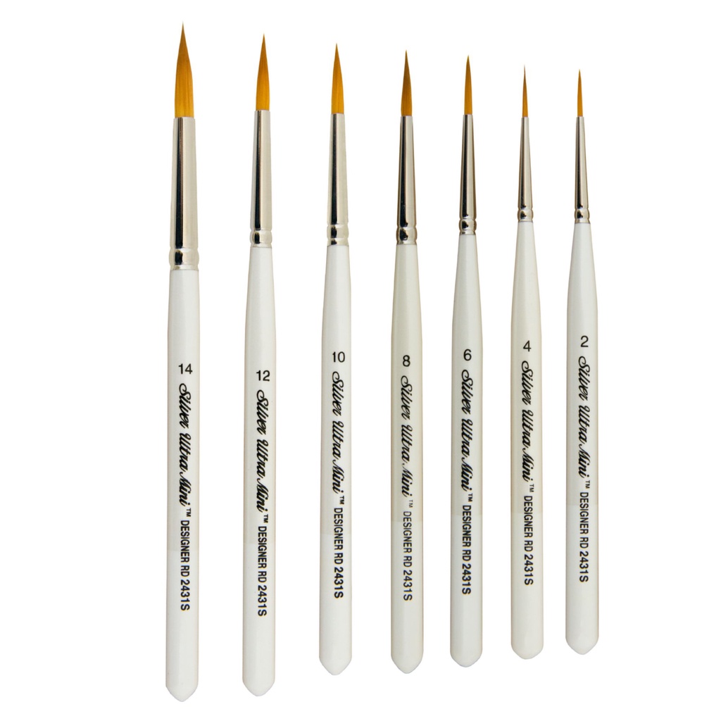 Silver Brush/ Silver Ultra Mini® 2431S Designer Round