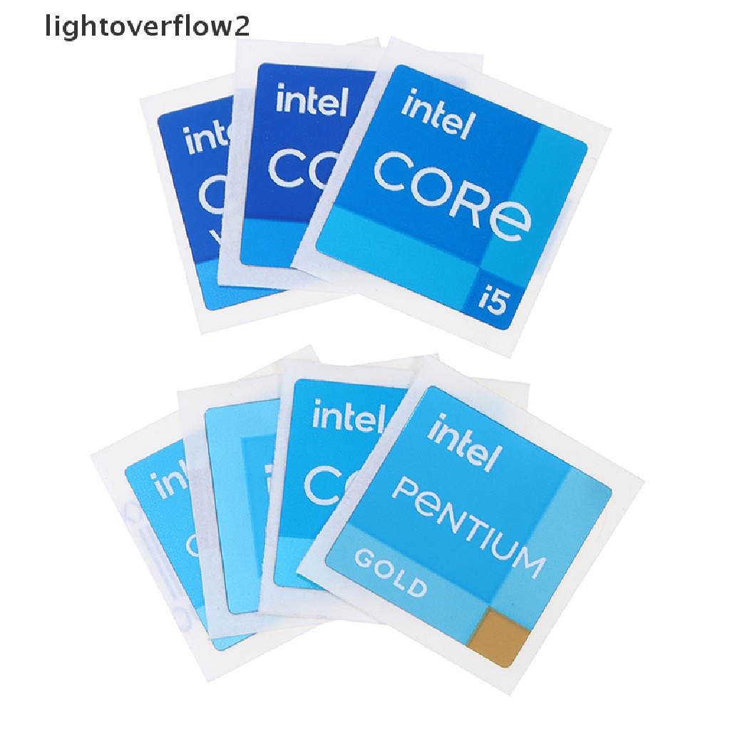 (lightoverflow2) 5pcs / Set Stiker 11 Generation i3 i5 i7 VPRO Untuk CPU / Laptop / Desktop (ID)