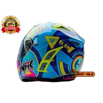 Helm / nhk / helm nhk /helm full face nhk terminator blue terbaru