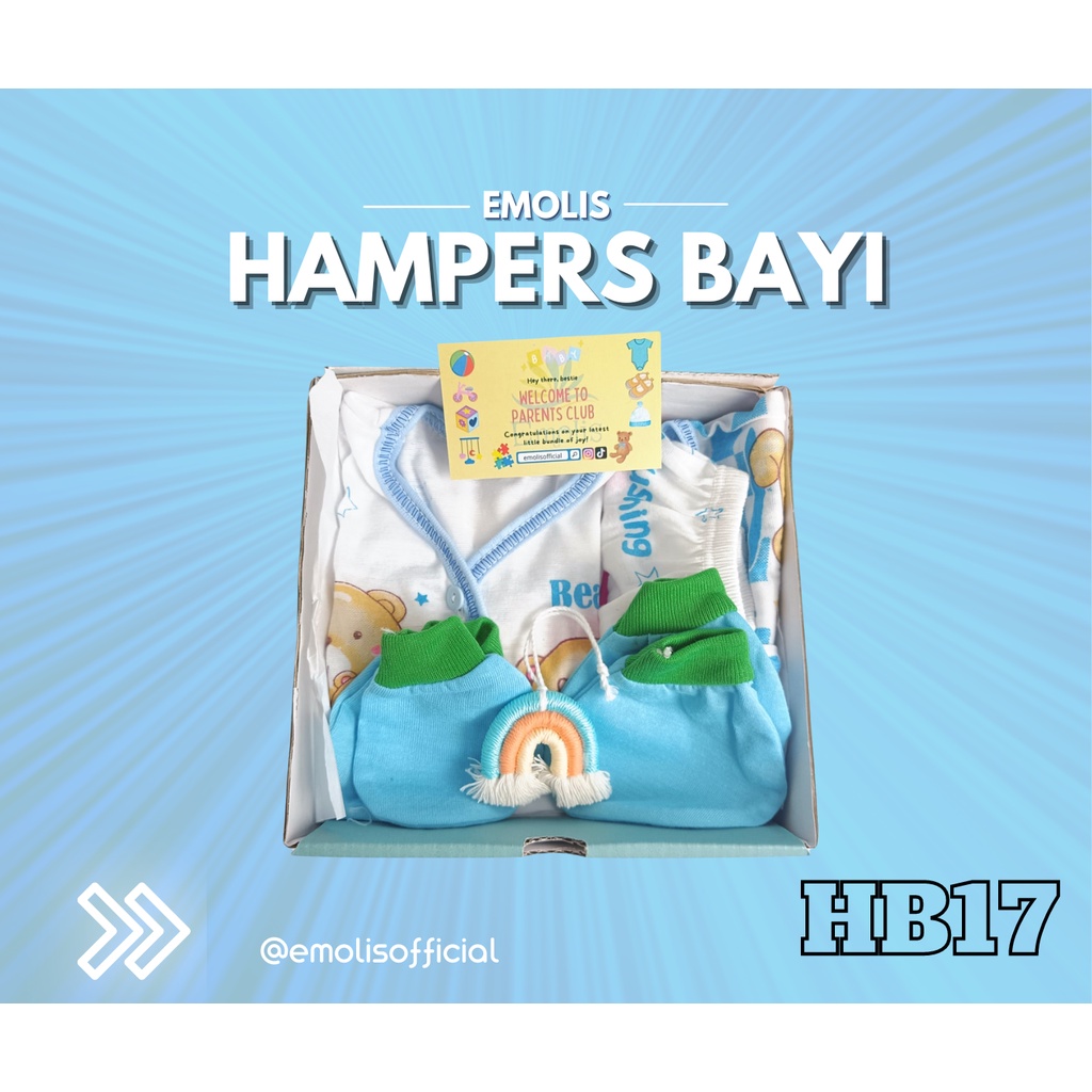 HB17 Hampers Bayi Newborn Baby Gift Emolis Kado Bayi Lahiran Unisex / Boy / Girl Perlengkapan Bayi Murah