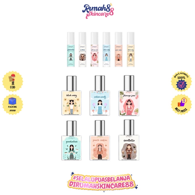 GEAMOORE ADDICTED SERIES PARFUM EDP 15ml Spray / 5ml Roll On Parfume Geamoore Tahan Lama Wangi