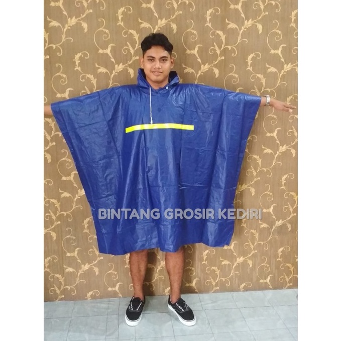 Jas Hujan Mantel Ponco BIG TOP BIRU