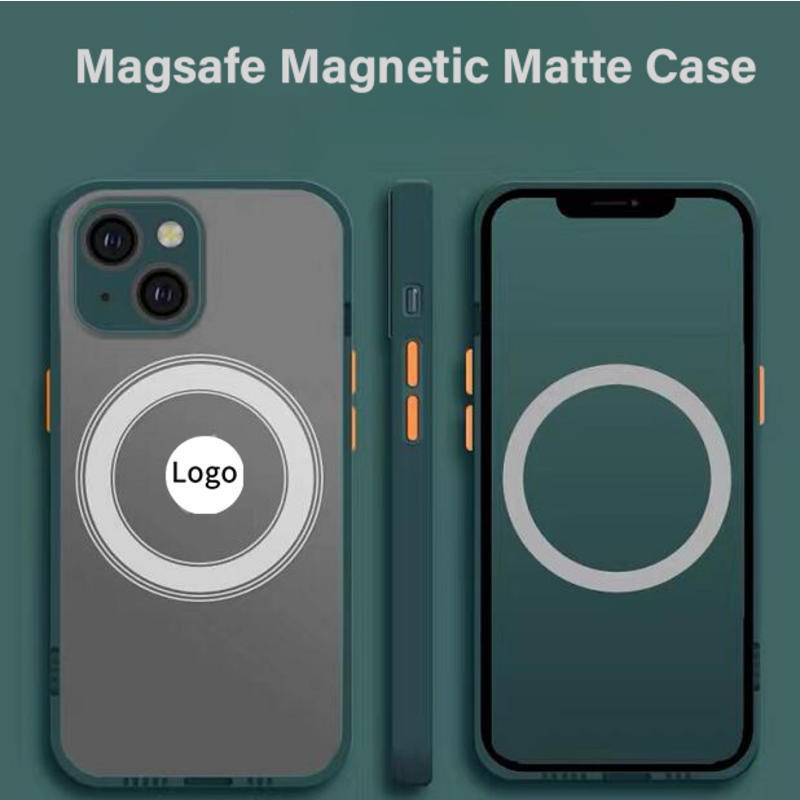 Casing Armor Magnetik Transparan Shockproof Untuk iPhone 14 13 12 11 Pro MAX Plus X XS MAX XR