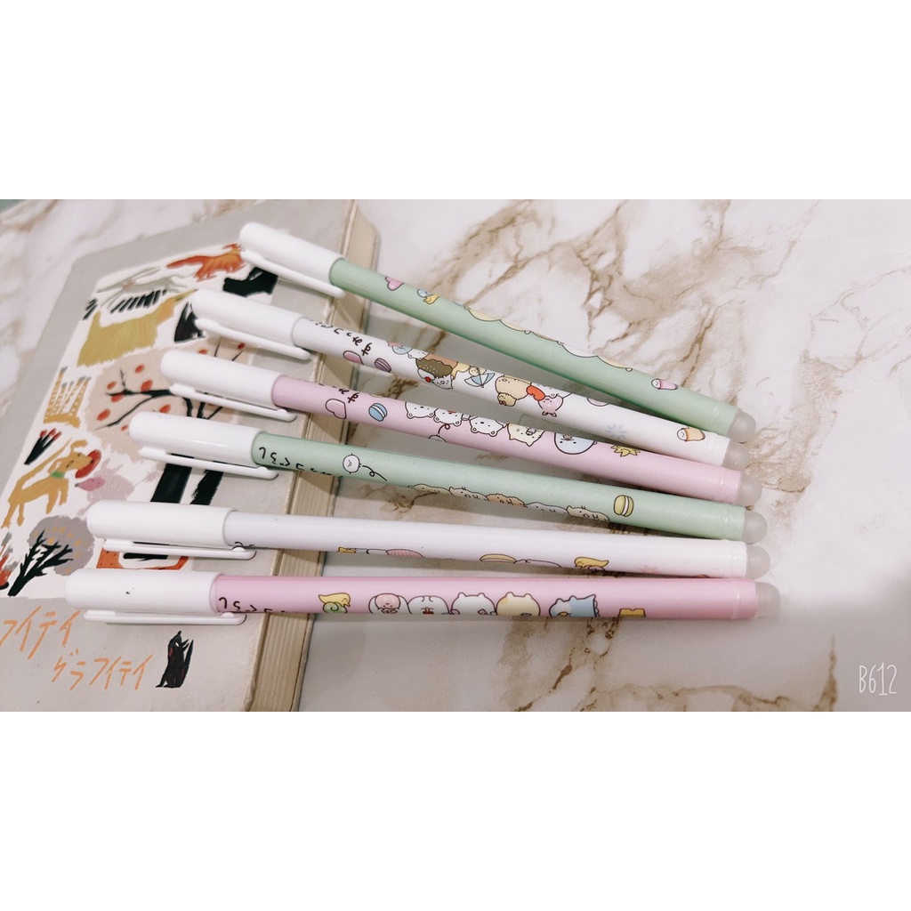 (12pcs) pen bisa hapus/pen gel hapus/erasable pen/pen hapus lucu fancy ODEMEI-BEAR CUTE
