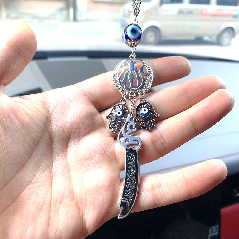 Kalung Liontin Pisau Bahan Stainless Steel Untuk Wanita Muslim