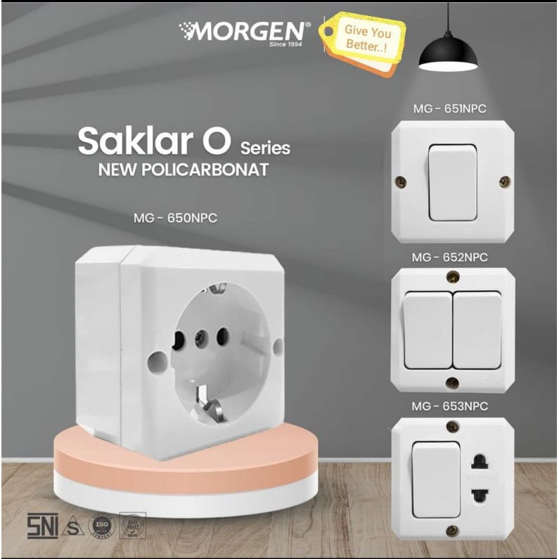 Stop Kontak Dan Saklar OB Morgen SNI