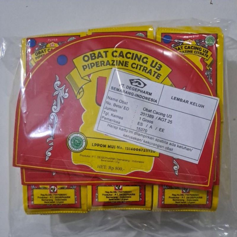 

Puyer Cacing U3 - 1 Hanger @ 2 renteng - 24 pcs