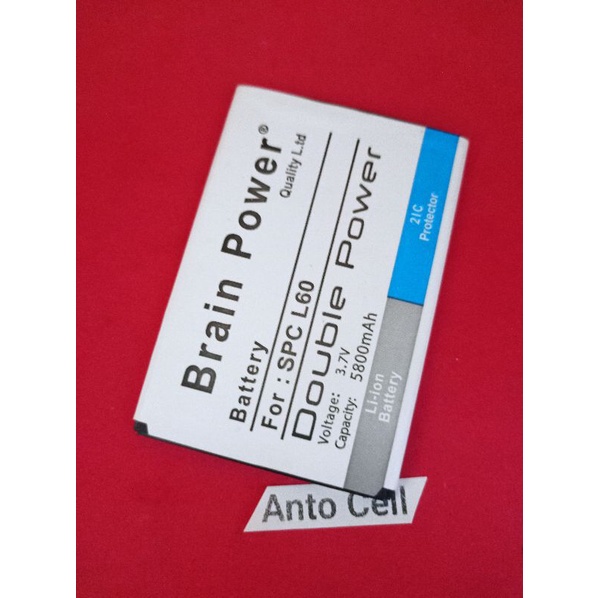 Baterai batre spc L60 / SPC L60 pro double ic brain power