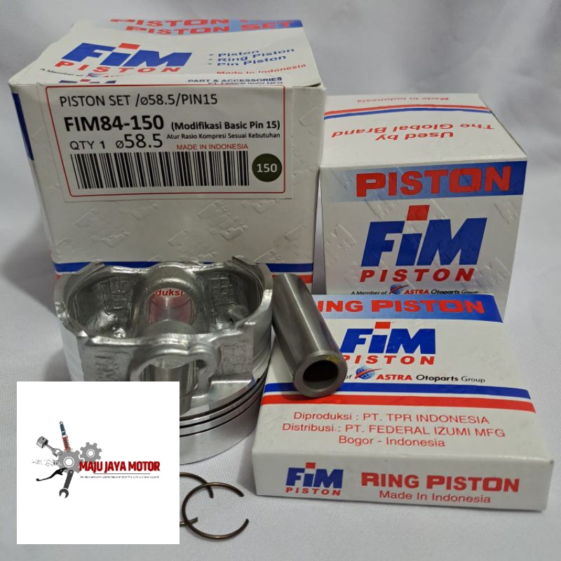 SEHER KIT PISTON KIT FIM 84 DOME MENTAH PEN 15 DIAMETER 57 57,5 58 58,5 59 59,5 60