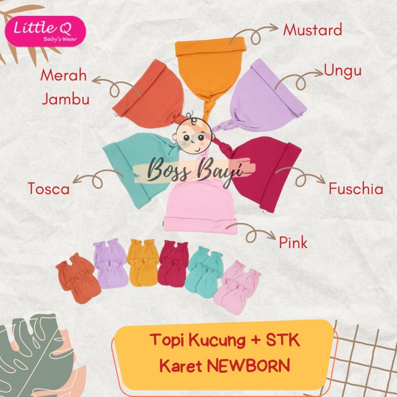 LITTLE Q - Set Topi + Sarung Tangan Kaki (STK) Bayi