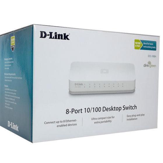 Terpopuler--swict hub d-link 8 port plastik/Dlink switch 8 port DES1008A plastik