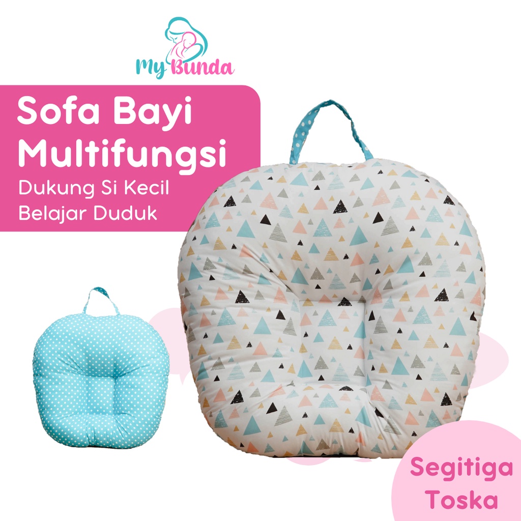 Sopa Bayi Bantal Sofa Bayi Multifungsi Sofa Baby Newborn untuk Sofa Duduk Bayi Jenis Sofa Bayi Jumbo Kasur Sofa Bayi New Born Kursi Sofa Bayi Belajar Duduk Cocok untuk Kado Lahiran - Motif SF03