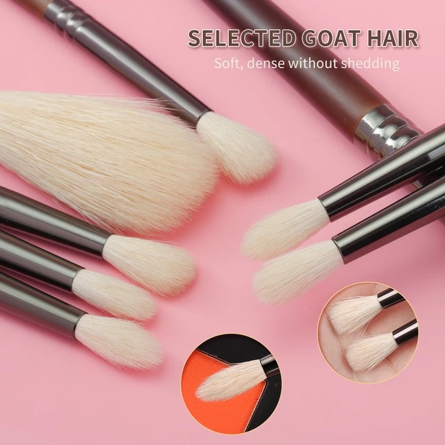 MOJIM - Brush Makeup Makeup Bahan Bulu Kambing Untuk Bedak Contour Blush Pipi ​Blending Foundation K