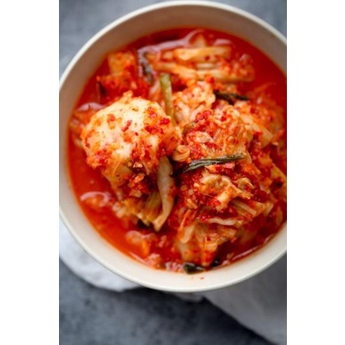 

✨TERBARU✨ Kimchi Korea 500 gram HALAL - Sawi, Lobak, Daun Bawang Korea Halal Kimchingu Surabaya serbuuu !