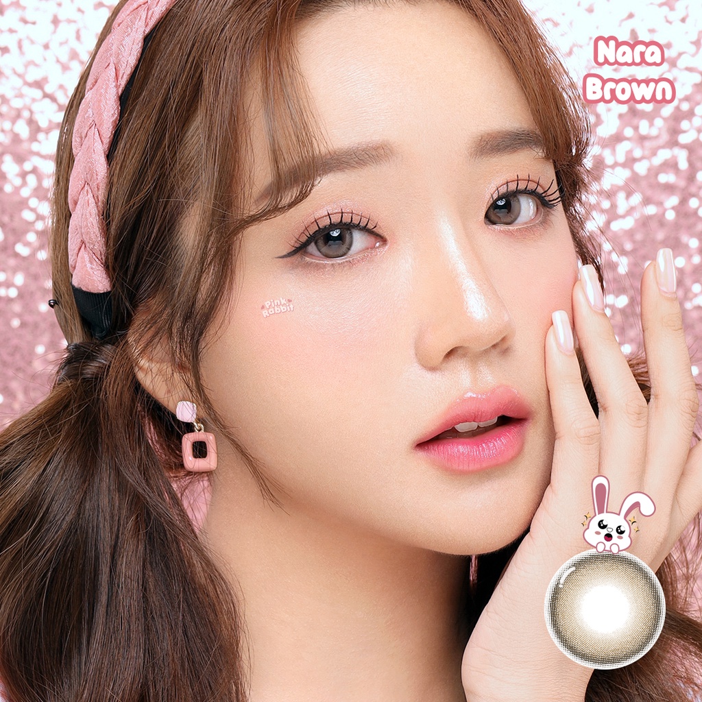 PINKRABBIT Softlens Nara Brown (Normal, Minus 0.5 s/d 10.00)