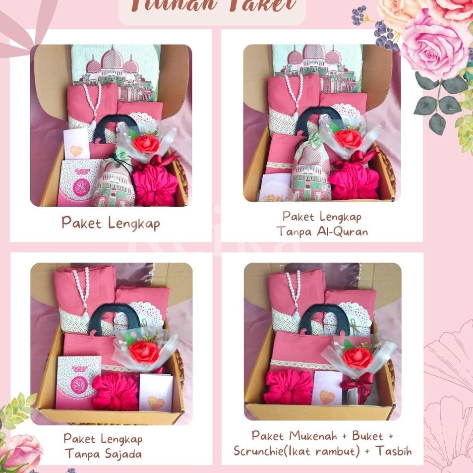 

r5zi Hampers Mukenah Al Quran | Kado mukena dewasa hampers alquran islam cewek wanita wedding birthday ultah pacar hampers lebaran idul fitri ied hampers sajadah travel tasbih seserahan seperangkat alat sholat paket mukena kado ibu hampers mukena kado cew