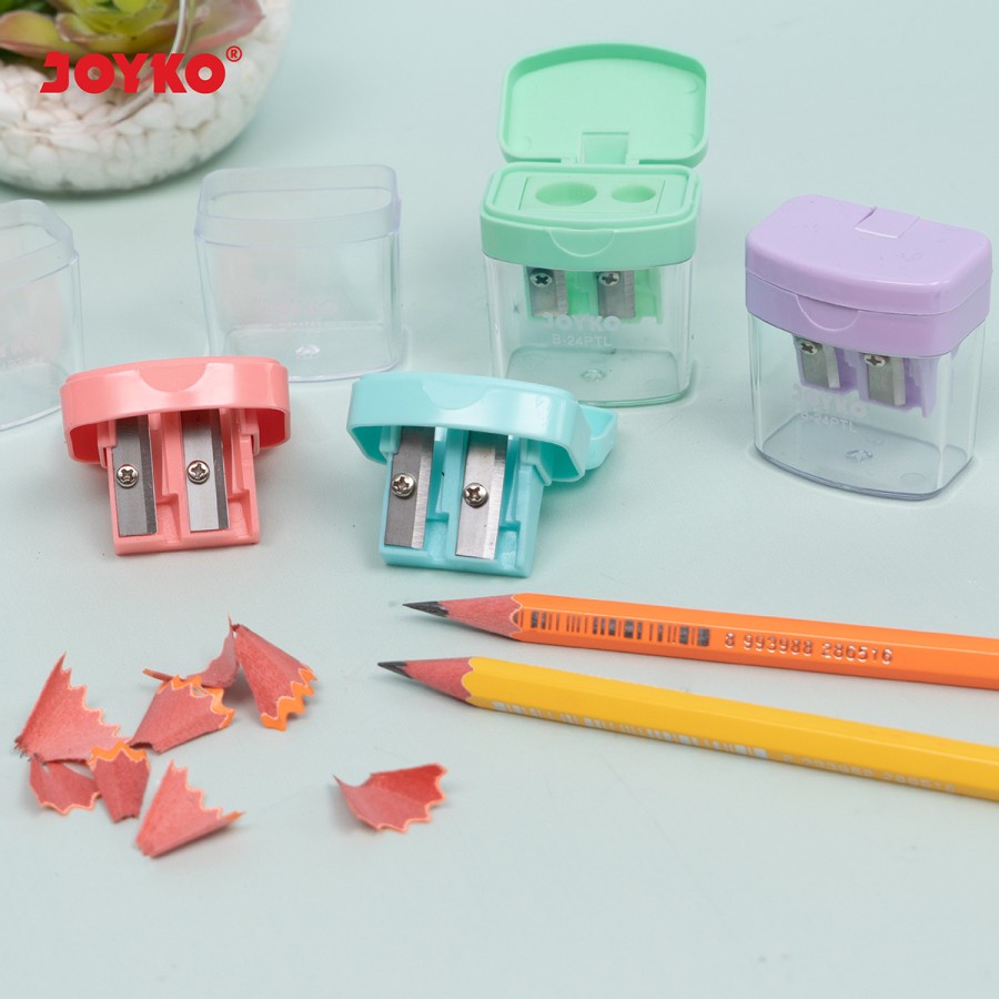 

Serutan / Rautan Sharpener Joyko B-24PTL 2 In 1 Pastel Color