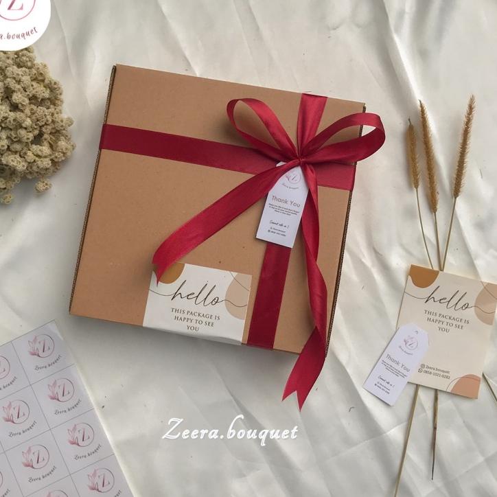 

Baru! Snackbox/gift box Include packing + kartu ucapan ナ