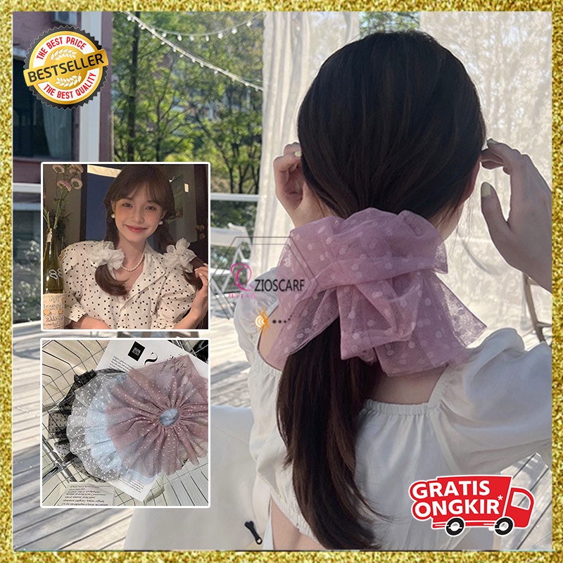 Ikat Rambut Scrunchie Korea Perempuan Fashion Aksesoris Rambut Wanita Bahan Kualitas Import AK251