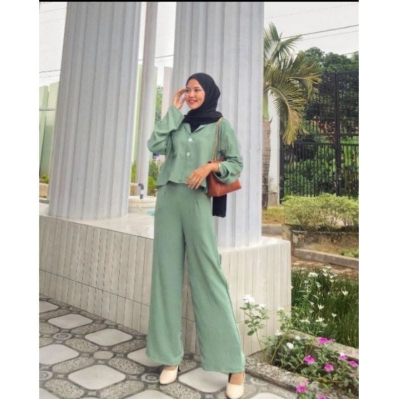 ONE SET CROP TOP CRINKLE | ONESET CROPTOP