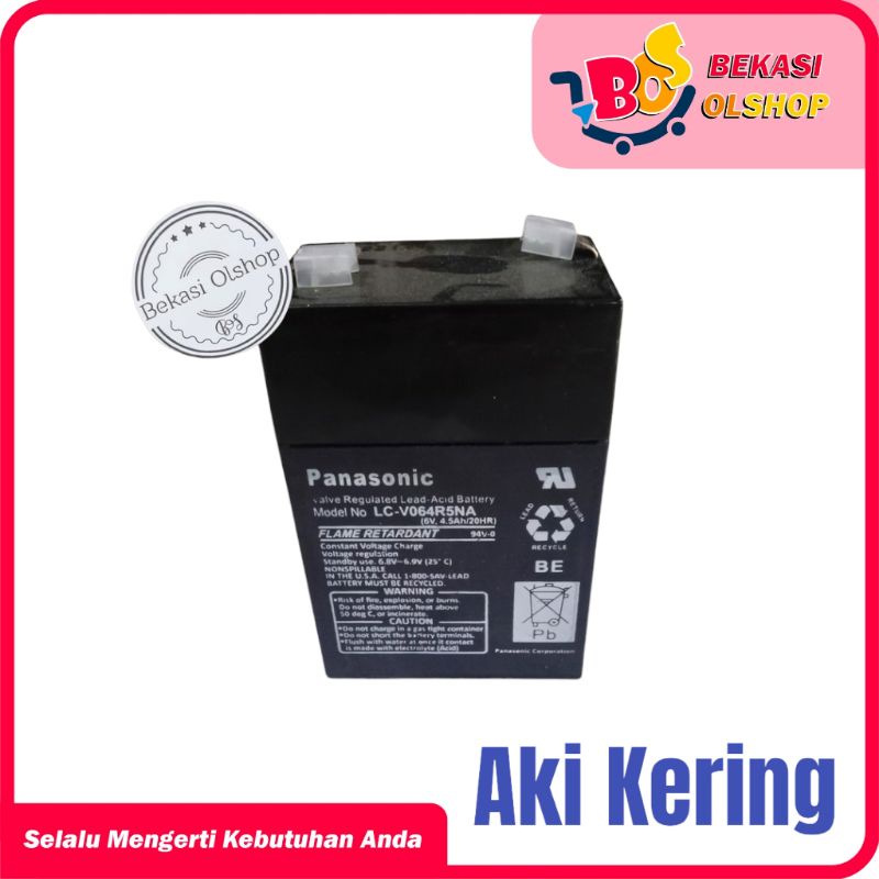 Aki Kering Klop 6V / Accu Kering Battery 6V