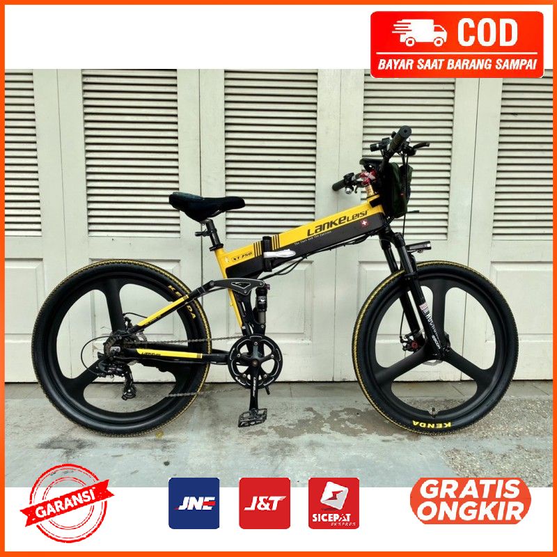 Sepeda Lankeleisi XT750 Elite Listrik Lipat Smart 48V 10AH