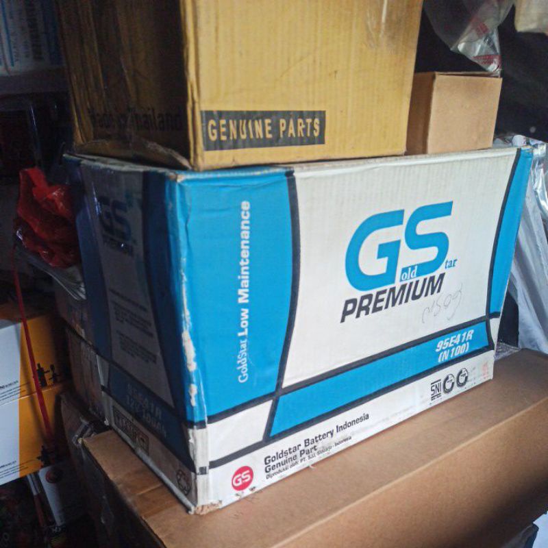 Aki Accu Basah N100 12V 100AH 100Amper GS Gold Shine