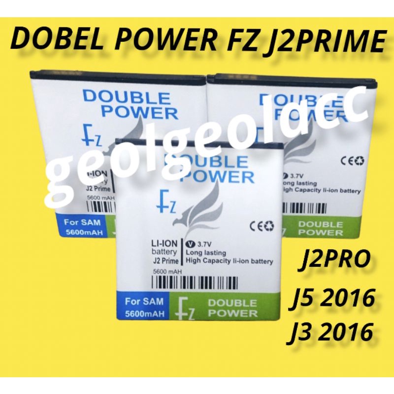 BATERAI DOBEL POWER FZ G530H /J2 PRIME/J5 2015 /J3 2016 /J2 PRO ASLI DOBEL POWER BATAREY KAPASITAS 5