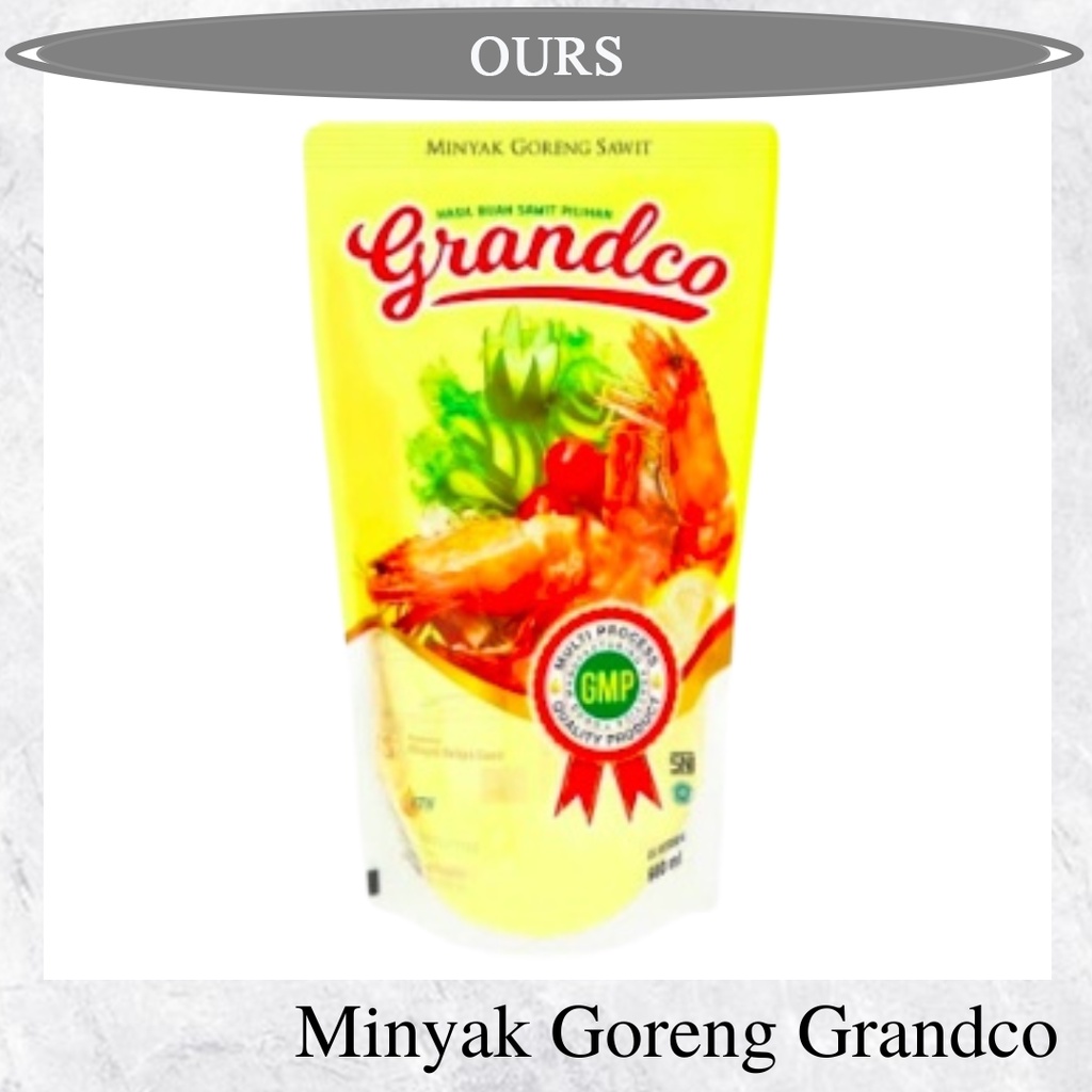 

GRANDCO MINYAK GORENG KEMASAN REFFIL 900ml OURSHOPNOW