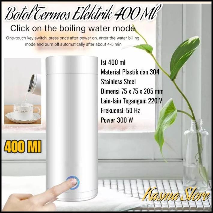 Botol Air Minum Pemanas Air Thermos Elektrik Thermal Cup Portable