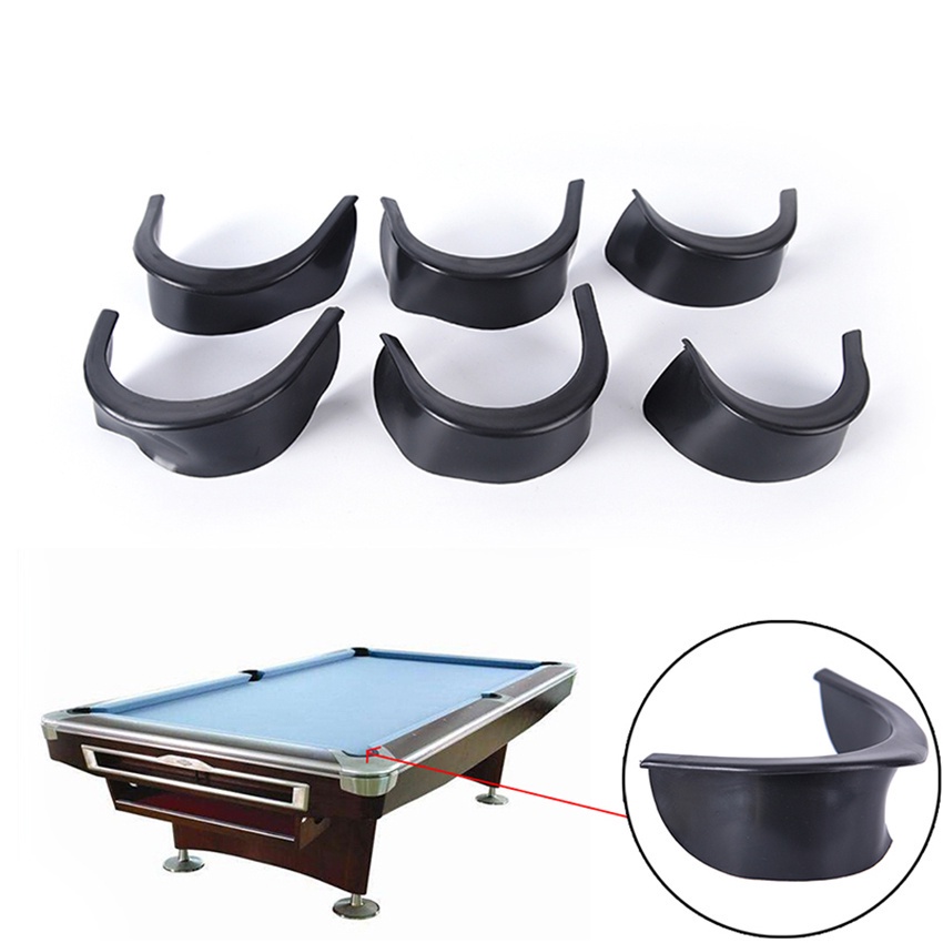 6Pcs/Set Poket Plastik Meja Billiard Karet Kecilin Lobang Meja Biliar Meja Billiard Pocket Biliar
