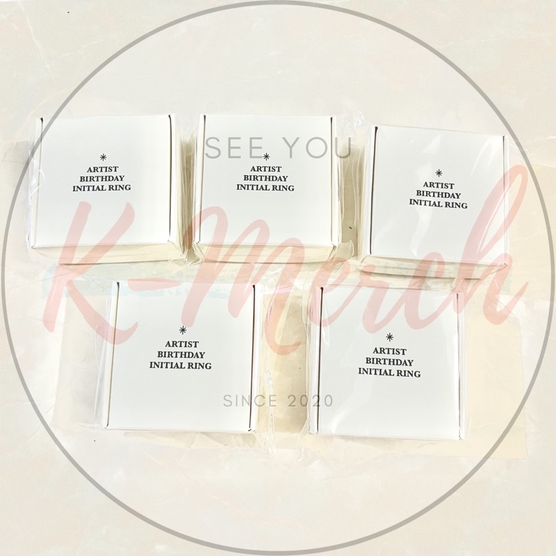 BIRTHDAY INITIAL RING JAEMIN • seeyoukmerch