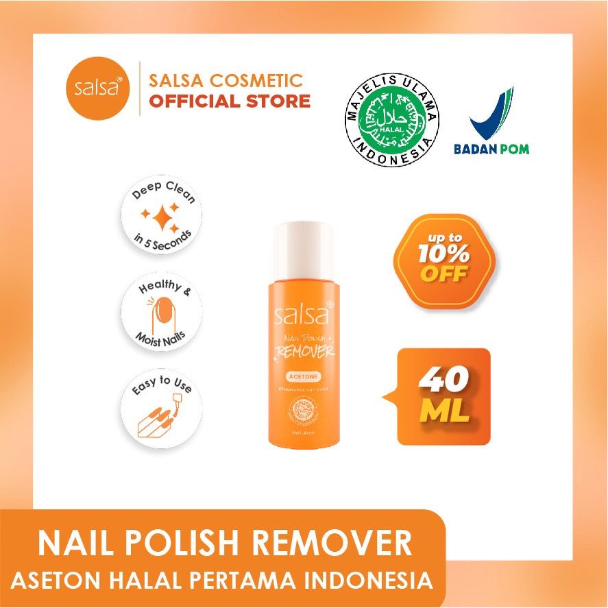 SALSA Nail Polish Remover Aseton HALAL Pembersih Cat Kuku