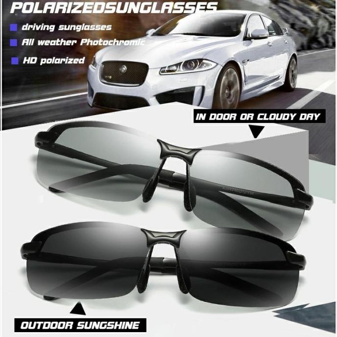 kacamata antisilau siangmalam tembus pandang pria wanita photochromic