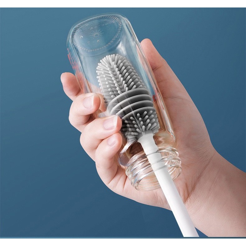 SIKAT BOTOL GELAS SILIKON | BOTTLE SILICONE BRUSH GAGANG ALAT PEMBERSIH BOTOL MINUM