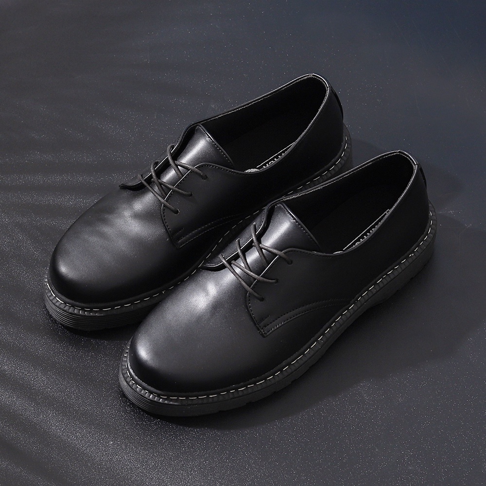 GREALISH BLACK |ManNeedMe x Lvnatica| Sepatu Pantofel Pria Kantor Formal Shoes ORI SOL DIJAHIT