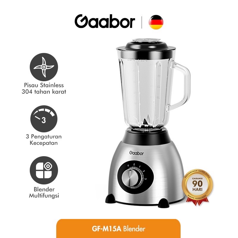 Gaabor Blender Kaca Multifungsi 3 Mode Kecepatan /GF-M15A