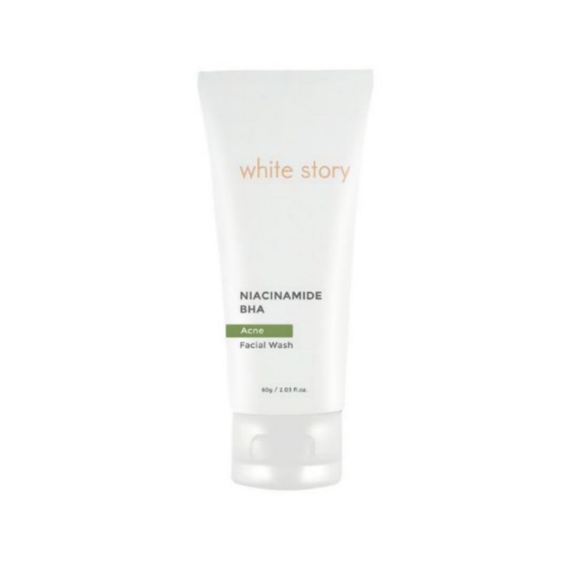 WHITE STORY Niacinamide Acne Facial Wash 60g.