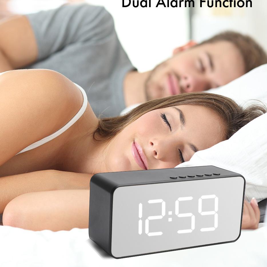 (ogrn -59) Inone Speaker Bluetooth Wireless Multi Fungsi Alarm Clock Digital FM Radio Portable 491VX