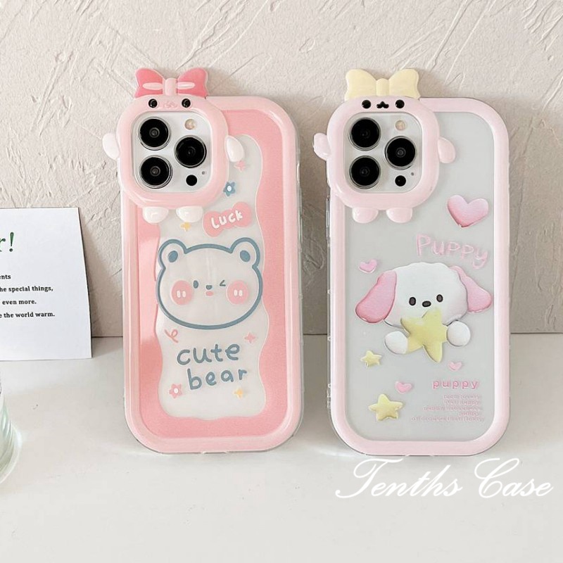 Oppo A78 A17 A17k A57 A77s A16 A16s A15 A15s A74 A54 A95 A94 A3s A12e A5 A9 2020 Reno 7Z 6 5F Casing Handphone Anak Anjing Lucu Soft Cover