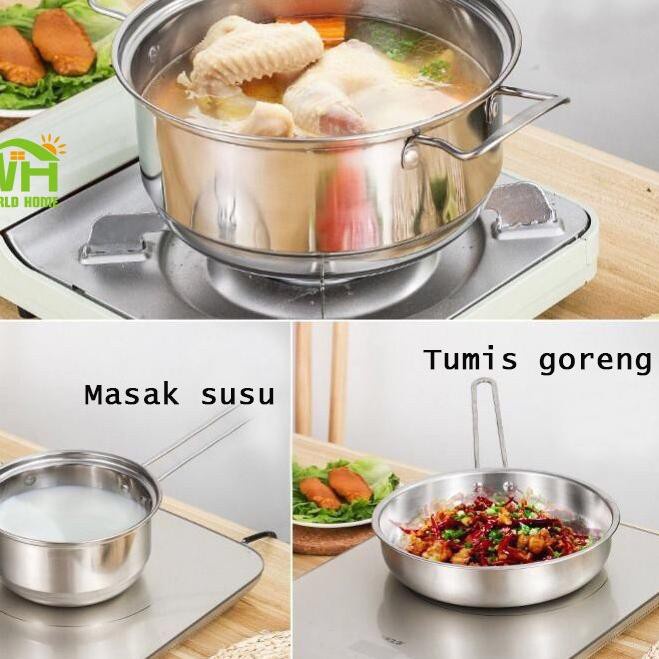 DISKON MTG-1 / TG-8 PANCI 3 IN 1 COOKING POT PANCI KUKUS,GORENG,REBUS PANCI MULTIFUNGSI PANCI MIE PENGGORENGAN STAINLESS