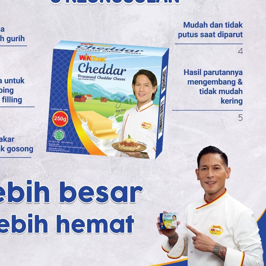 

✨TERBARU✨ WINCheez Keju Individual Pack 250 Gram x 3 Pcs 