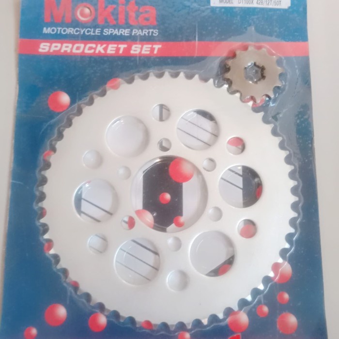 GEAR GIR SET DEPAN BELAKANG DT100 - DT 100 12T 50T