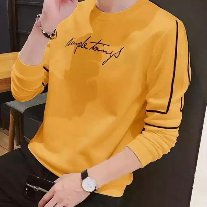 KAOS PRIA / KAOS PRIA LENGAN PANJANG / KAOS COWOK MODEL TERBARU KOREA / KAOS PRIA KEREN / BAJU KAOS 