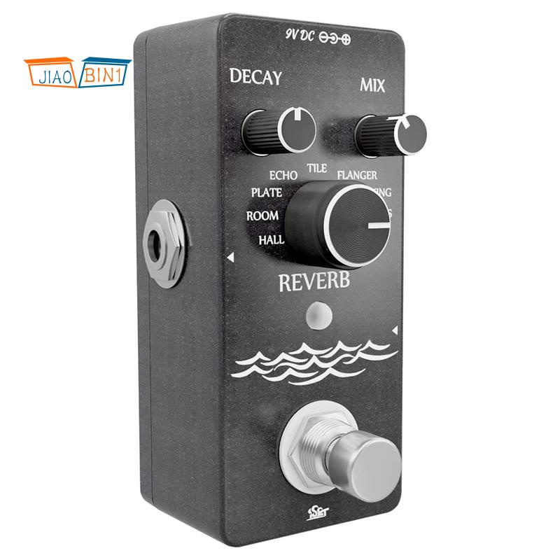 Iset Pedal Efek Digital Reverb Dengan 9 Mode Untuk Gitar Elektrik Bass