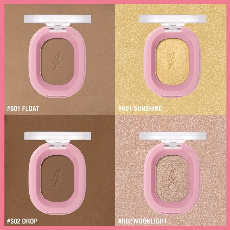 PINKFLASH Soft Pigment Face Contour Highlighter Shimmer | Pink Flash OhMyShow BPOM PF-F02